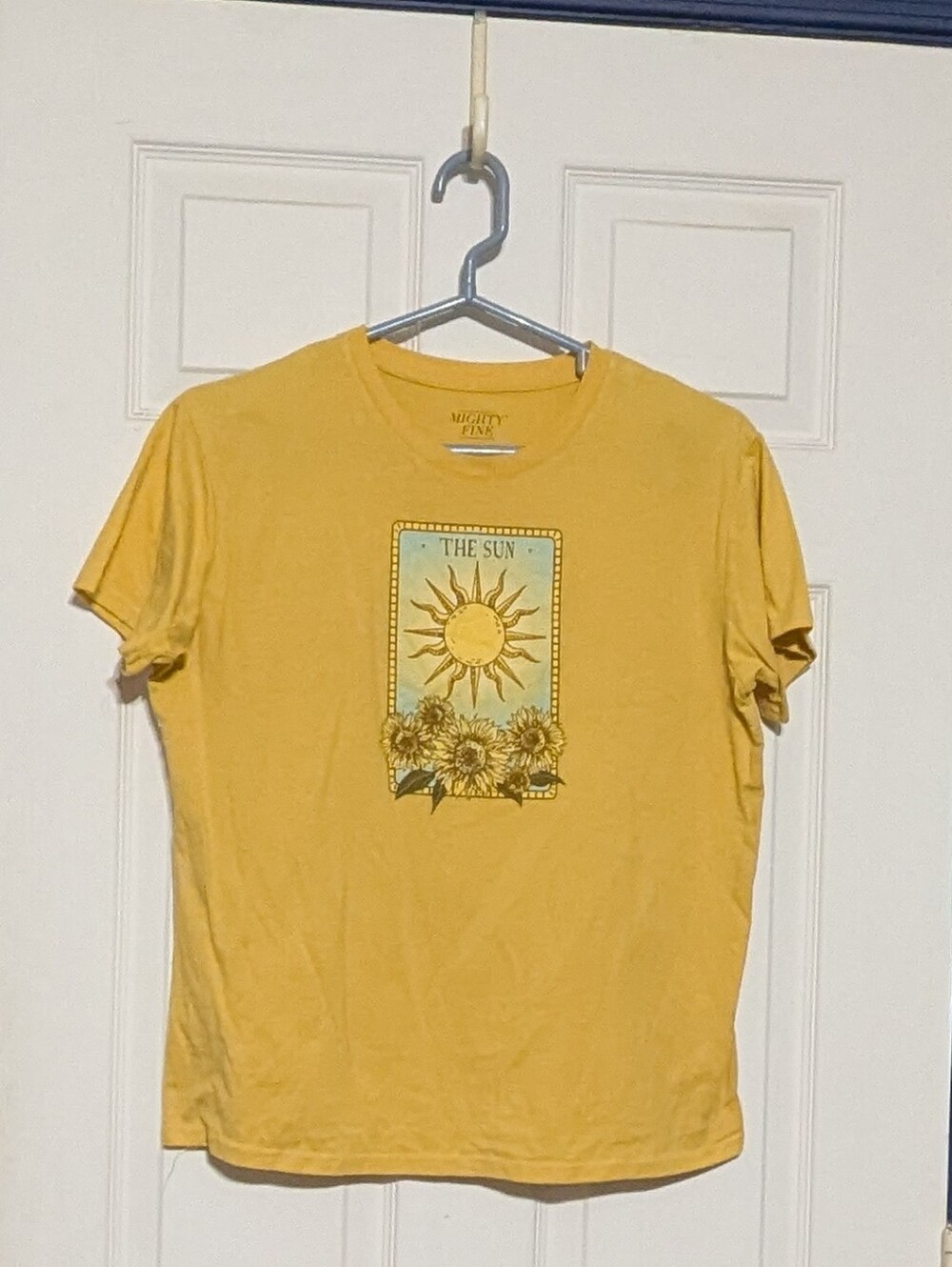 Mighty Fine Yellow Sunflower Tarot Graphic Tee